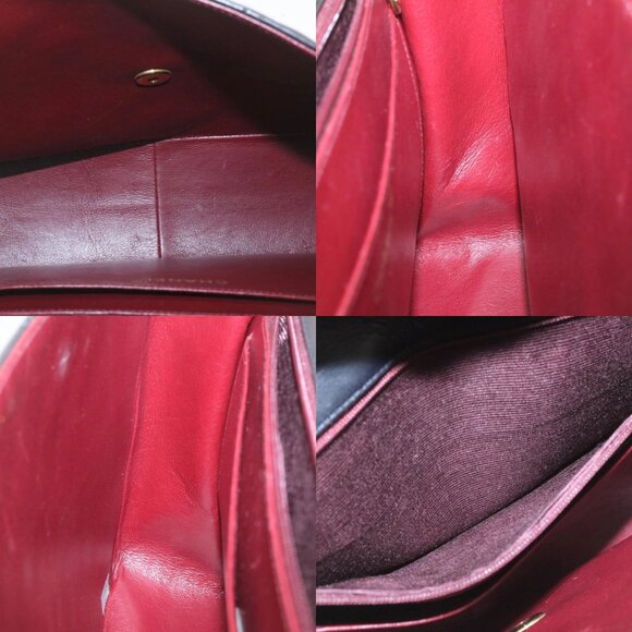 CHANEL Big Matelasse34 Turn Lock Chain Bag Lamb Skin Black Gold CC Auth ar5950AV - Picture 16 of 16